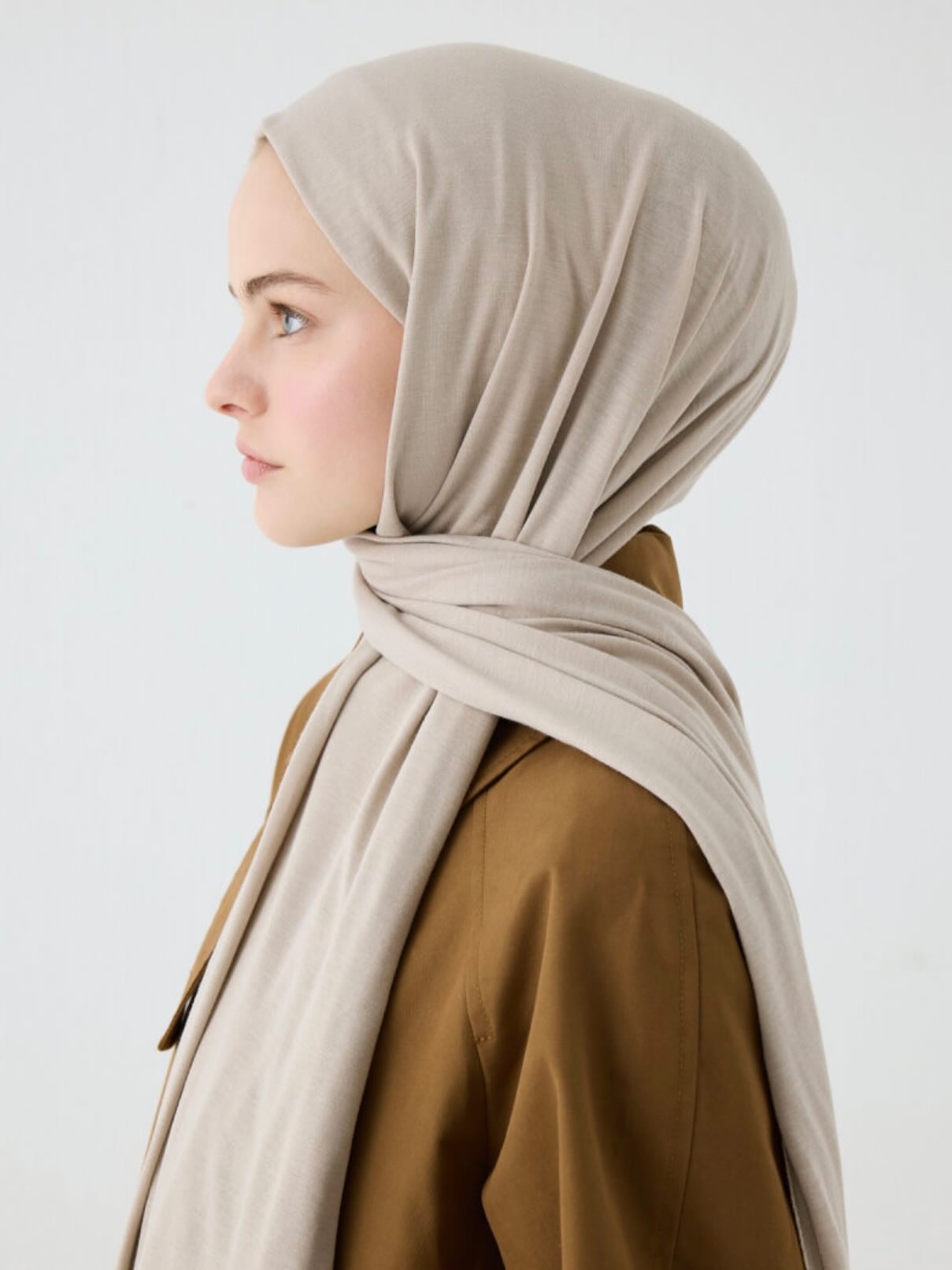 Bamboe Jersey Sjaal – Steen