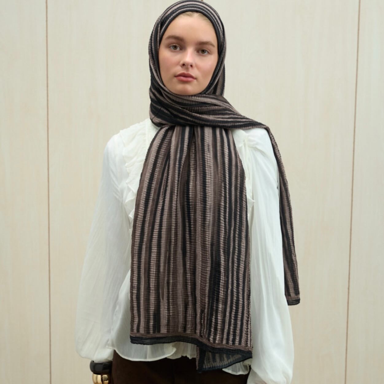 Mousseline – Zwart/Beige