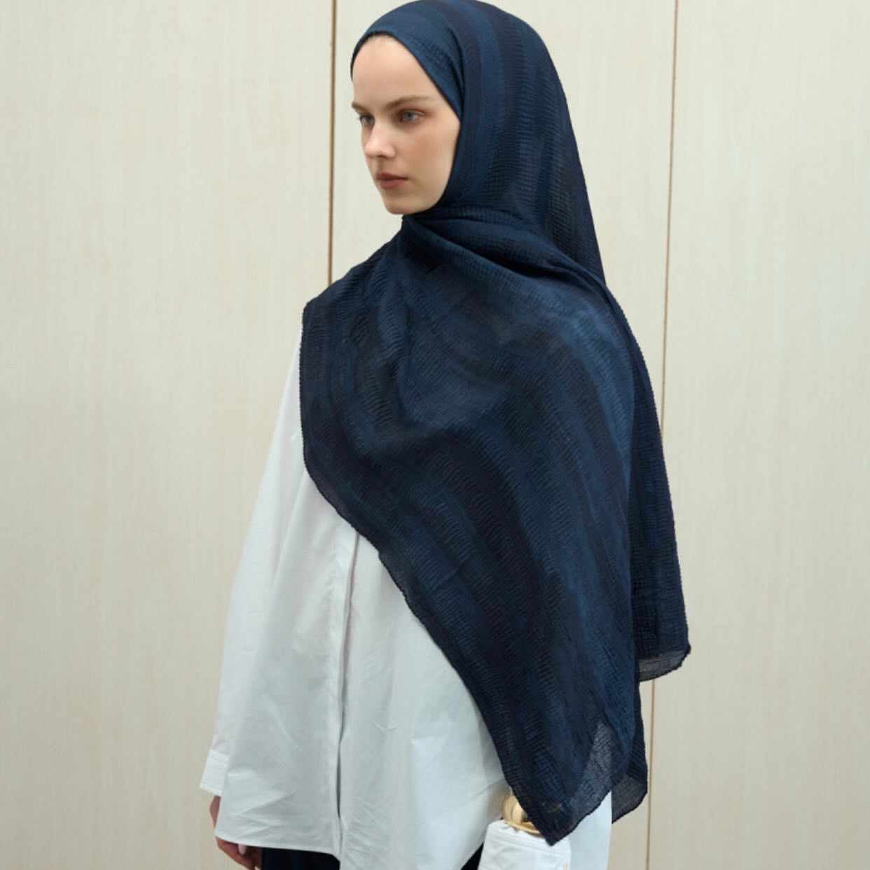 Mousseline – Marineblauw